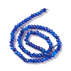 Dyed Natural Sesame Jasper/Kiwi Jasper Rondelle Beads Strands&nbsp;G-E316-A08