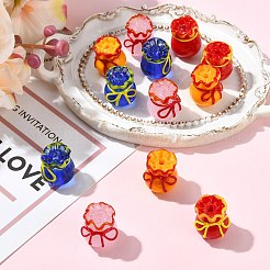 12Pcs 4 Colors Imitation Jade Glass Beads&nbsp;GLAA-CJ0002-97