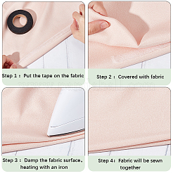 2 Roll 2 Colors Non-woven Fabrics Polyamide Double-sided Hot Melt Adhesive Film&nbsp;DIY-GF0007-99