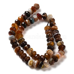 Natural Banded Agate/Striped Agate Beads Strands&nbsp;G-E605-A02-03K