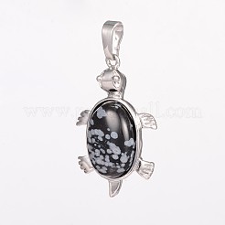 Natural Tortoise Gemstone Pendants&nbsp;G-D648-07-RS