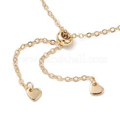 Adjustable Braided Brass Macrame Pouch Cable Chain Slider Bracelet Making&nbsp;BJEW-JB10285-02