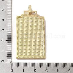 Brass Micro Pave Cubic Zirconia Pendant with Enamel&nbsp;KK-H458-02G-F01