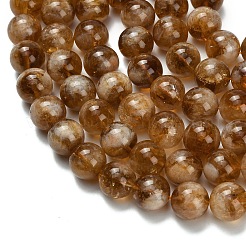 Heated Natural Citrine Beads Strands&nbsp;G-L642-B17-12mm