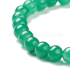 Dyed Natural Jade Beaded Stretch Bracelets&nbsp;BJEW-A117-B-34