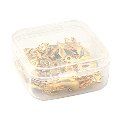 60Pcs 12 Style 304 & 201 Stainless Steel Charms&nbsp;STAS-FS0001-40