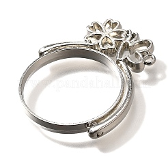 Alloy Open Back Bezel Pendants&nbsp;PALLOY-I223-16P