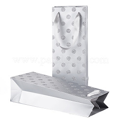 Paper Wave Point Glitter Powder Carry Storage Tote Bags&nbsp;ABAG-TAC0035-15B