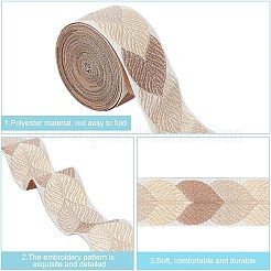 3M Polyester Jacquard Leaf Ribbon for Garment Accessories&nbsp;OCOR-DR0001-14D