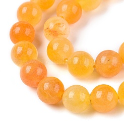 Dyed Natural White Jade Beads Strands&nbsp;G-T138-8mm-210-34