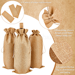 Burlap Wine Bottle Packaging Pouches&nbsp;ABAG-WH20013-12A