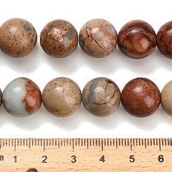 Natural Aqua Terra Jasper Beads Strands&nbsp;G-Z110-C01-14mm