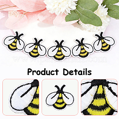 60Pcs Polyester Embroider Thread Iron on/Sew On Patches&nbsp;PATC-CY0001-77