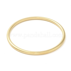 Ion Plating(IP) 304 Stainless Steel Simple Roung Ring Bangles for Women&nbsp;BJEW-F461-01G-G