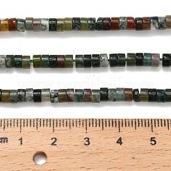 Natural Indian Agate Beads Strands&nbsp;G-Z110-A17-2x4mm