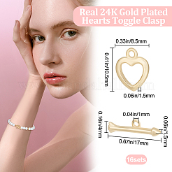 16 Sets Eco-friendly Brass Toggle Clasps&nbsp;KK-BBC0007-91