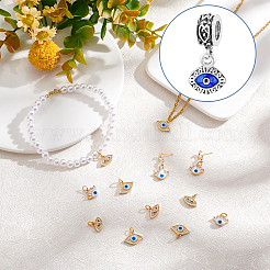 40Pcs Alloy Enamel European Dangle Charms&nbsp;FIND-DC0002-65