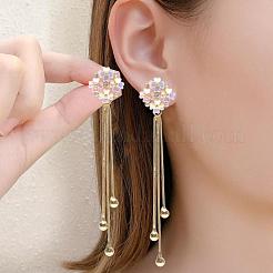Alloy and Acrylic Dangle Earrings&nbsp;FS-WGA6A79-01