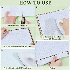 Non-woven Fabrics Single Side Hot Melt Adhesive Fabric&nbsp;DIY-WH0671-013