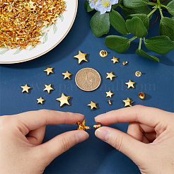 230 Sets  4 Sizes Star Shape Iron Garment Rivets&nbsp;FIND-FH0008-62