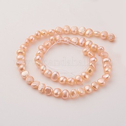 Natural Cultured Freshwater Pearl Beads Strands&nbsp;PEAR-G007-04A