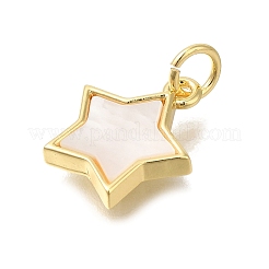 Brass Shell Pendants&nbsp;KK-R002-07G
