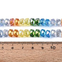 Electroplate Transparent Glass Beads Strands&nbsp;EGLA-N022-15A-B02