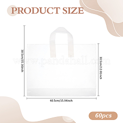 Frosted PE Gift Bags&nbsp;ABAG-WH0039-73A
