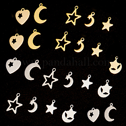 304 Stainless Steel Stamping Blank Tag Pendants&nbsp;STAS-SC0001-09