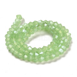 Imitation Jade Electroplate Glass Beads Strands&nbsp;LS-EGLA-F029-J4mm-A01