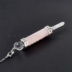 Mixed Gemstone Pointed Dowsing Pendulums&nbsp;G-F733-01