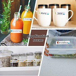 Self-Laminating Write-On Waterproof Baby Bottle Labels&nbsp;DIY-WH0504-25E
