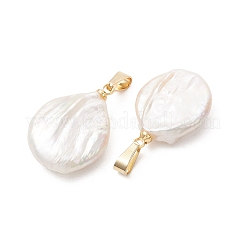 Natural Baroque Keshi Pearl Pendants&nbsp;PALLOY-JF05469
