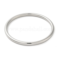 Non-Tarnish 304 Stainless Steel Simple Roung Ring Bangles for Women&nbsp;BJEW-F461-01E-P