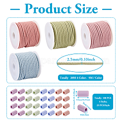 DIY Macaron Color Hair Ties Making Kit&nbsp;DIY-TA0004-55