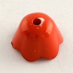 Opaque Acrylic Flower Bead Caps&nbsp;X-SACR-Q099-M45