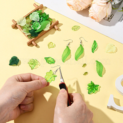 300Pcs 10 Styles Transparent Acrylic Pendants&nbsp;OACR-SC0002-48