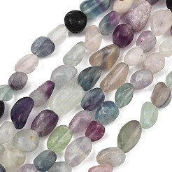 Natural Rainbow Fluorite Beads Strands&nbsp;GG-C286-A27