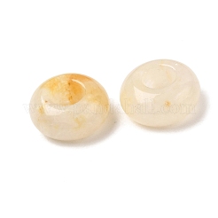 Natural Yellow Jade European Beads&nbsp;G-G740-14x8mm-43