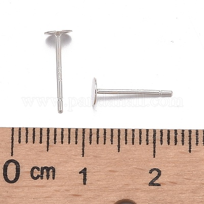 925 Sterling Silver Stud Earring Findings&nbsp;X-STER-T002-200S-1
