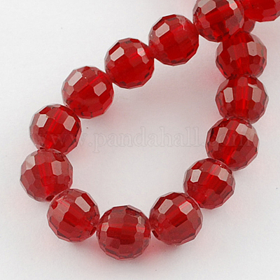 Transparent Glass Bead Strands&nbsp;X-GLAA-R095-8mm-22-1