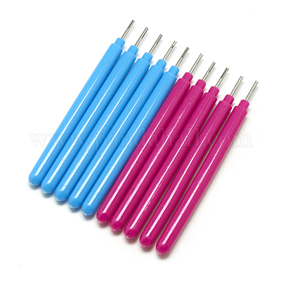Set Quilling Per Principianti: 2 Sagome Umanoidi + Penne + Pinzette - Blu/Rosa