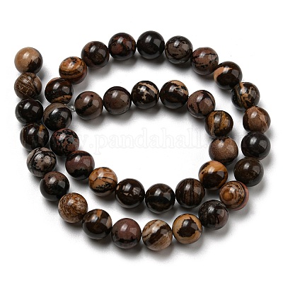 Natural Rhodonite Round Beads Strands&nbsp;G-R494-A21-04-1