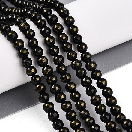 Natural Mashan Jade Beads Strands G-A255-A01-04E-1