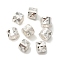 Brass Beads, Lead Free & Cadmium Free, Column, 925 Sterling Silver Plated, 4x3mm, Hole: 1.8mm