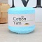 Cotton Yarn, for DIY Crochet Crafts, Cyan, 2.5~3mm