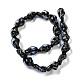 Handmade Dichroic Foil Glass Beads Strands&nbsp;DICH-U001-08A-2