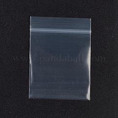 Plastic Zip Top Bags, Resealable Small Jewelry Storage Bags Self Seal Bags, Top Seal, Rectangle, White, 5x4cm, Unilateral Thickness: 3.9 Mil(0.1mm), 100pcs/bag