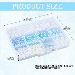 DIY Round ABS Plastic Imitation Pearl Beads Bracelets Making Kits&nbsp;DIY-YW0009-80
