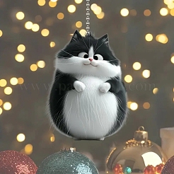 Cat Acrylic Hanging Ornaments&nbsp;PW-WGE0BA8-01
